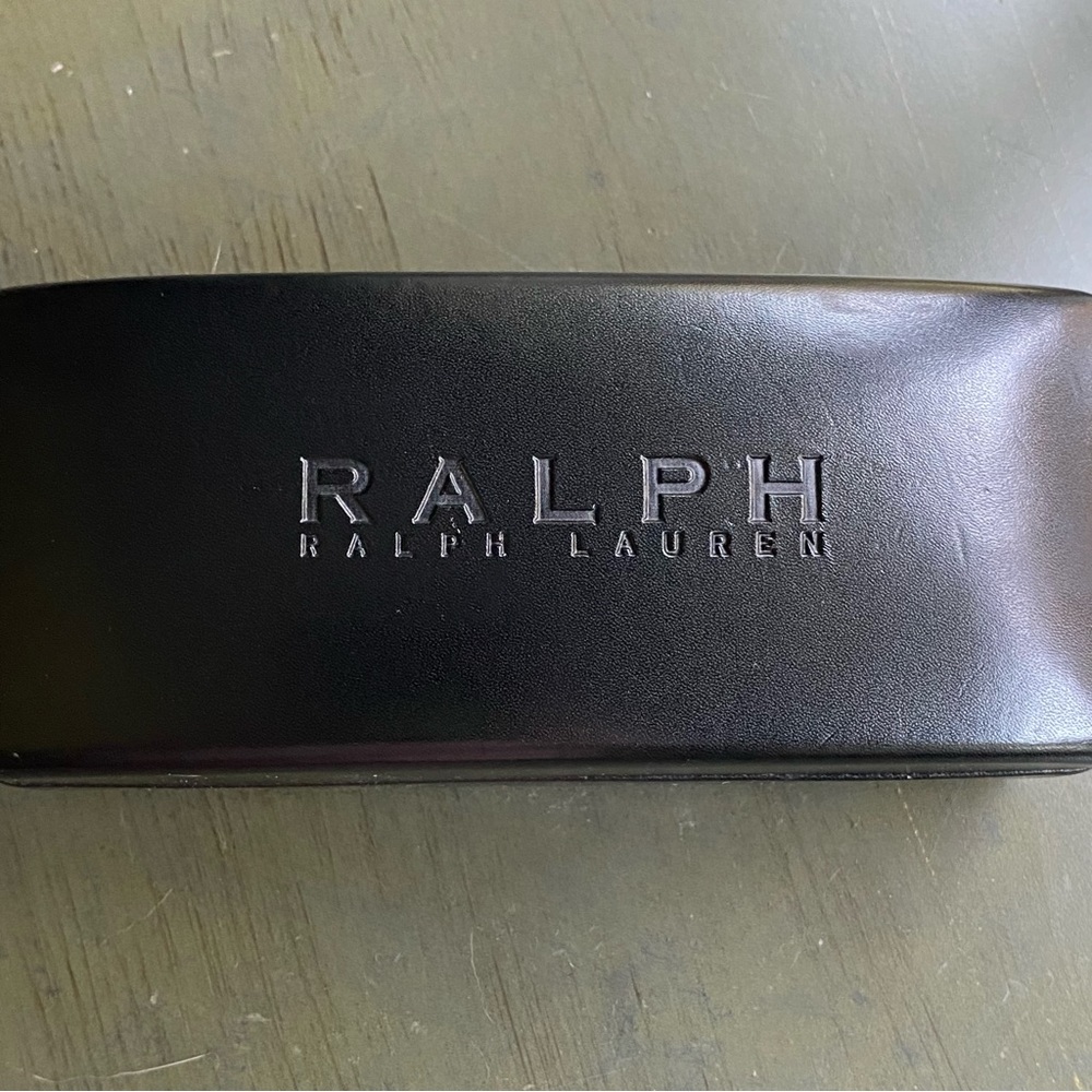 Ralph Lauren Black Eyeglasses Case Hard Clamshell Glasses Rectangle Holder